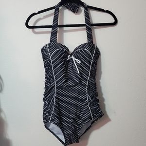 Polka Dot Vintage Pin Up Style Bathing Suit